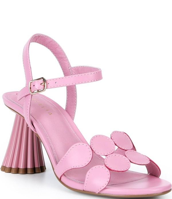 セシリア ニューヨーク レディース シューズ ヒール サンダル レザー Cecelia New York Peter Leather Dressandals Pink Fondant ピンク 38,220円