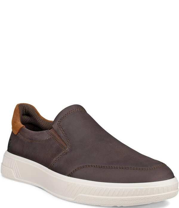 エコー メンズ シューズ スリッポン・ローファー スニーカー ECCO Mens Move Nubuck Slip On Sneakers CoffeeCamel キャメル