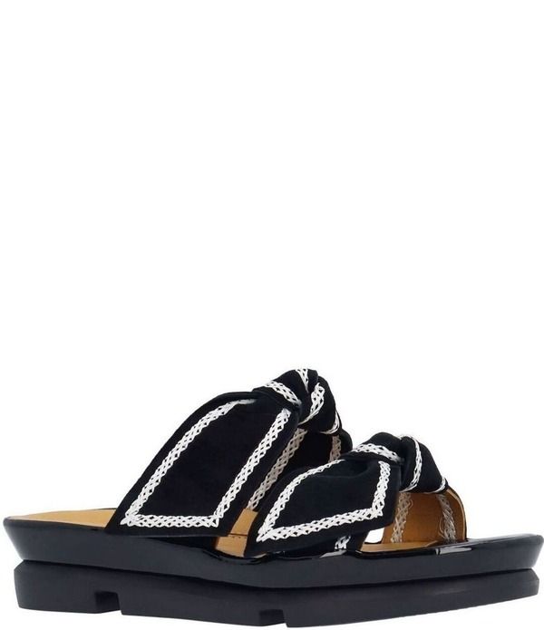 ラモールドピード レディース シューズ サンダル スエード LAmour Des Pieds Voleta Suede Knotted Embroidery Slide Sandals Black ブラック