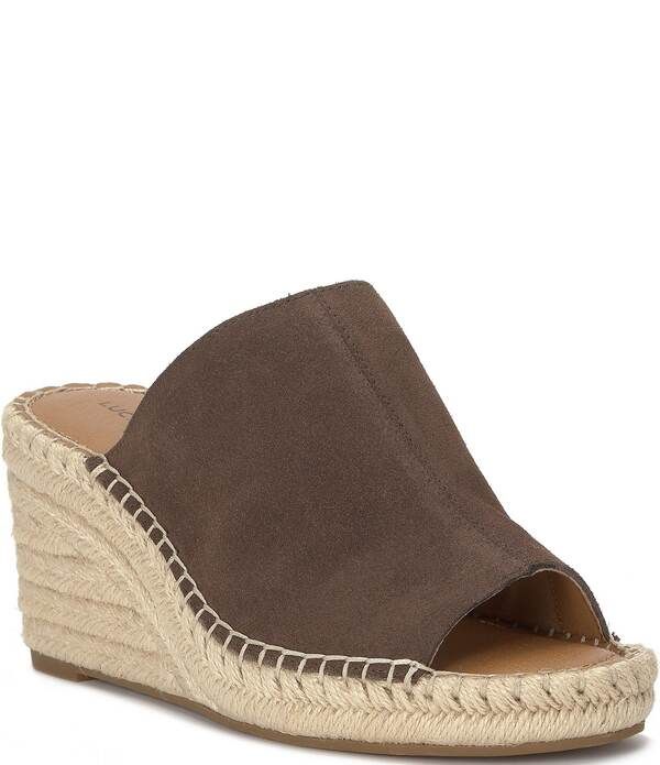 ラッキーブランド レディース シューズ サンダル スエード Lucky Brand Cabriah Suedespadrille Wedge Slide Sandals Cappuccino 20,506円