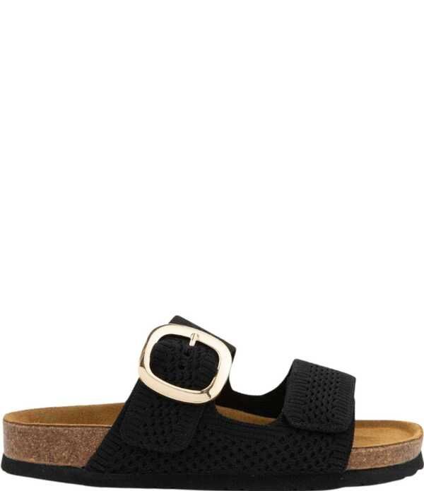 ナオト レディース シューズ パンプス サンダル ニット Naot Miami Double Banded Knitted Slide Sandals Black ブラック