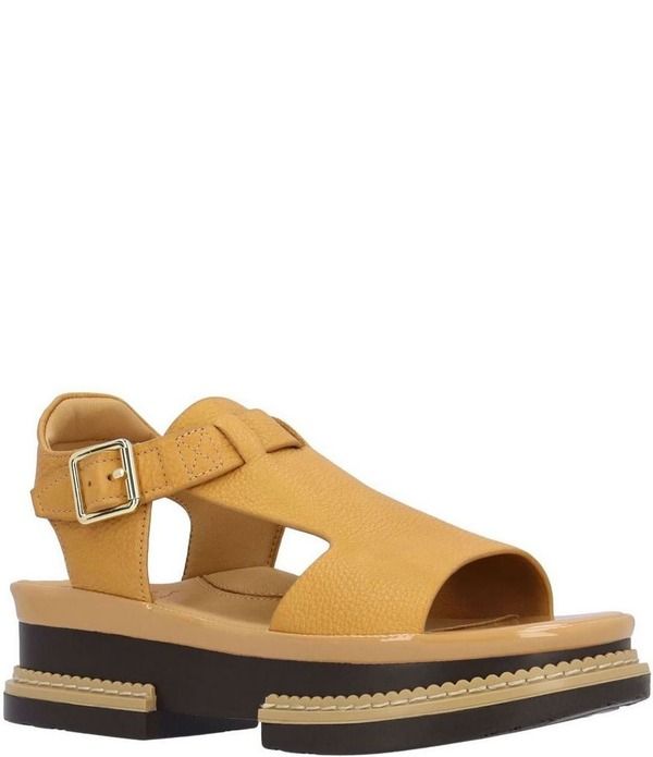 ラモールドピード レディース シューズ サンダル プラットフォーム レザー ヒール LAmour Des Pieds Aveeva Leather Block Heel Platform Sandals Lioness