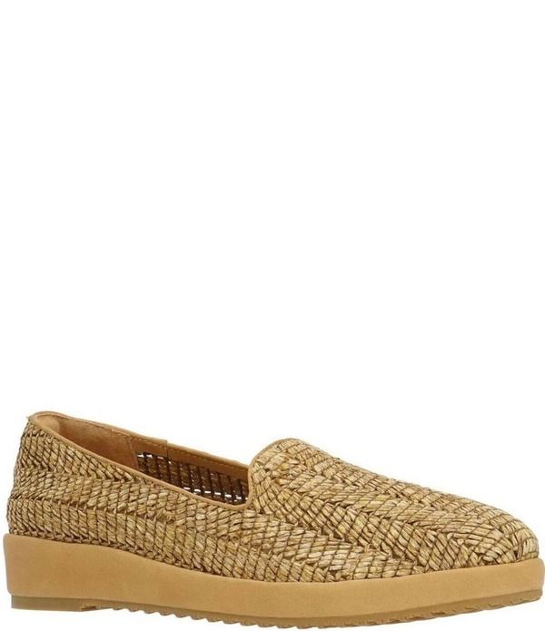 ラモールドピード レディース シューズ パンプス プラットフォーム ローファー LAmour Des Pieds Carlowoven Raffia Platform Wedge Loafers Natural