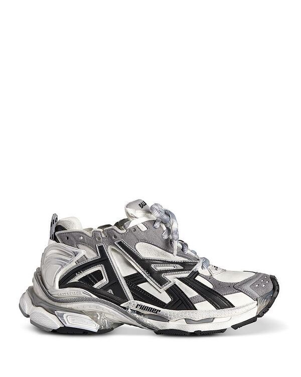 バレンシアガ メンズ シューズ スニーカー Balenciaga Mens Runner Low Top Sneakers GrisNoir バレンシアガ メンズ シューズ スニーカー Balenciaga Mens Runner Low Top Sneakers GrisNoir