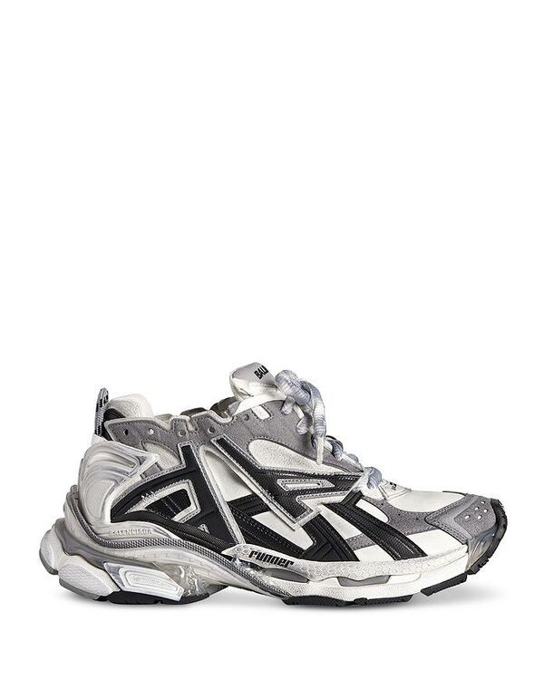 バレンシアガ メンズ シューズ スニーカー Balenciaga Mens Runner Low Top Sneakers GrisNoir
