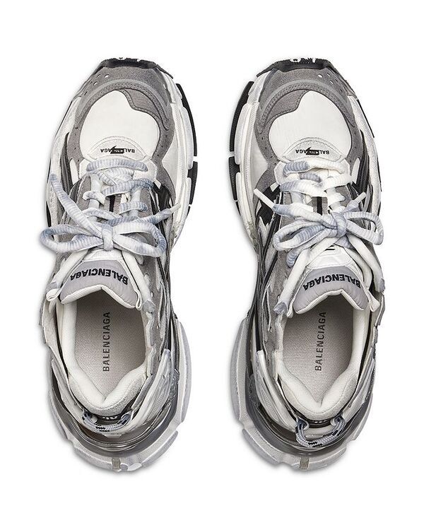 バレンシアガ メンズ シューズ スニーカー Balenciaga Mens Runner Low Top Sneakers GrisNoir バレンシアガ メンズ シューズ スニーカー Balenciaga Mens Runner Low Top Sneakers GrisNoir