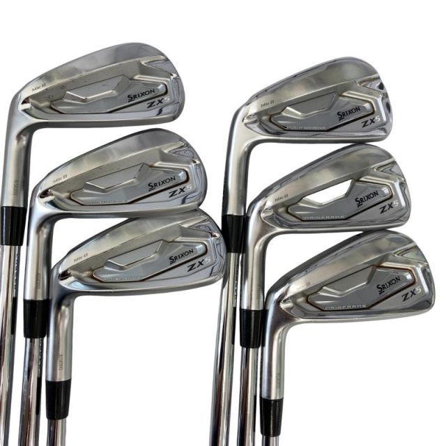 【中古】 ダンロップ SRIXON ZX5 Mk II 6S レフティ アイアンセット IR リシャフト (フレックスその他) メンズ 男性用 左利き レフティ 左用 Cランク ゴルフクラブ