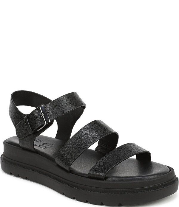ナチュライザー レディース シューズ サンダル プラットフォーム Naturalizer Avenue Tumbled Strappy Platform Casual Sandals Black ブラック
