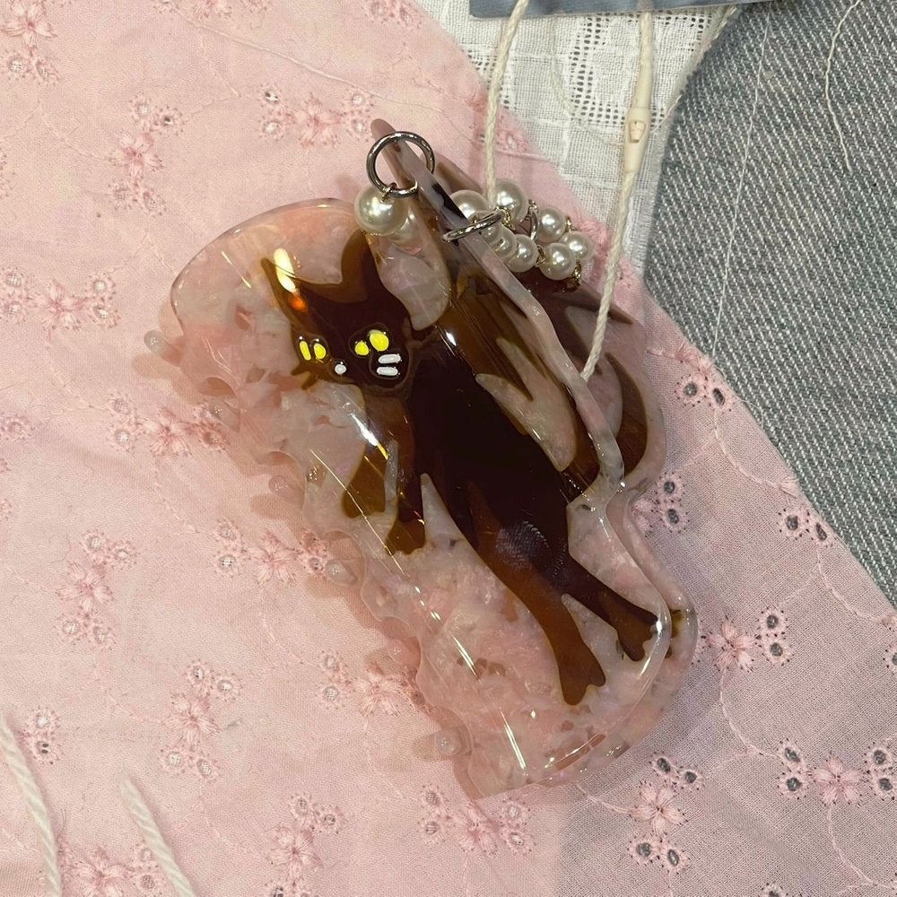 新品未使用 yushokobayashi Cat hair clip / Pink / キャットヘアークリップ ヘアアクセサリー 髪どめ 管理番号:384A-2200