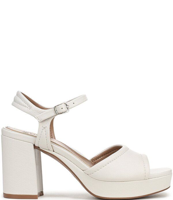 ナチュライザー レディース シューズ サンダル プラットフォーム アンクル レザー Naturalizer Petra Leather Ankle Wraplatform Dressandals Warm White ホワイト