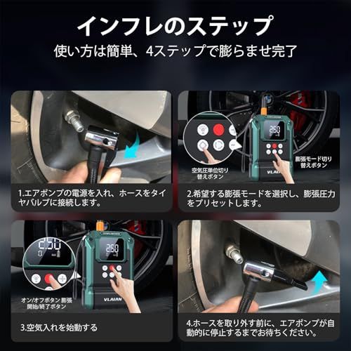 ☆新品☆TALLPOWER ジャンプスターター 電動空気入れ エンジンスターター 安全保護機能搭載 大容量16800mAh ピーク電流2000A,12V 内蔵式スーパーキャパ,最大10Lガソリン車と8Lディーゼル車に対応 電動エアポンプ 15 5e5ba6b9 ☆新品☆TALLPOWER ジャンプスターター 電動空気入れ エンジンスターター 安全保護機能搭載 大容量16800mAh ピーク電流2000A,12V 内蔵式スーパーキャパ,最大10Lガソリン車と8Lディーゼル車に対応 電動エアポンプ 15 5e5ba6b9