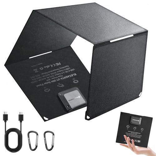 ☆新品☆【発電革命】ELECAENTA 30W ソーラーパネル 変換効率25.4% 次世代HPBCセル PD18W/QC3.0急速充電 ETFE IP68防水 薄型 超軽量0.5KG 折りたたみ式 逆流防止 オートリトライト ソーラー充電器 1d8898fe