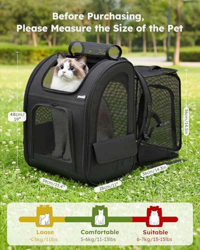 ☆新品☆Pecute 猫用 犬用 リュック ペット猫 キャリーバッグ通気性 拡張可能 2WAY 猫 キャリー リュックメッシュ窓 ペット猫 小中型犬用 バック 折り畳み お出かけ ドライブ 旅行 通院 防災 避難用 ペットキャリー ブラック 36eeae6a ☆新品☆Pecute 猫用 犬用 リュック ペット猫 キャリーバッグ通気性 拡張可能 2WAY 猫 キャリー リュックメッシュ窓 ペット猫 小中型犬用 バック 折り畳み お出かけ ドライブ 旅行 通院 防災 避難用 ペットキャリー ブラック 36eeae6a