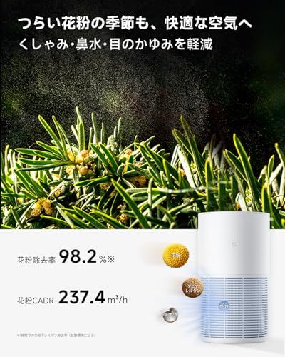 ☆新品☆Xiaomi（シャオミ)[花粉対策 消臭強化 静音] ペット用スマート空気清浄機 hepa 活性炭 ペットの毛 ウイルス ニオイ カビ フケ 集じん ほこり 省エネ スリープモード 風量の自動調整 音声操作 アプリで遠隔操作 新モデル 80bd8d88