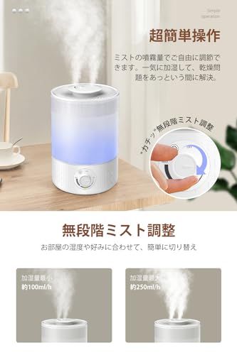 ☆新品☆加湿器 大容量 3.5L 【新改良モデル・一体化設計・UVライト除菌】 超音波式 加湿器 卓上 ダブル吹出口 おしゃれ アロマ対応 静音 上から注水 無階段ミスト調整 54時間連続運転 吹出口360°調整 空焚き防止 水漏れ防止 家庭 760c6c89 ☆新品☆加湿器 大容量 3.5L 【新改良モデル・一体化設計・UVライト除菌】 超音波式 加湿器 卓上 ダブル吹出口 おしゃれ アロマ対応 静音 上から注水 無階段ミスト調整 54時間連続運転 吹出口360°調整 空焚き防止 水漏れ防止 家庭 760c6c89
