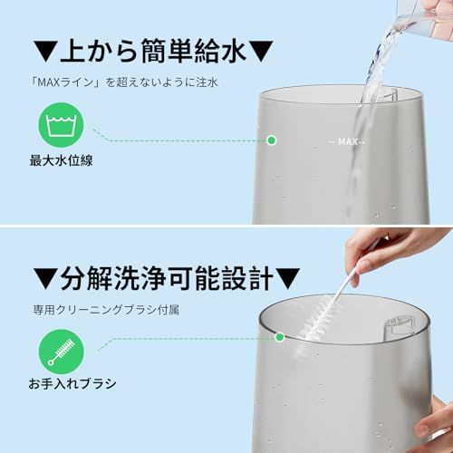 ☆新品☆Homvana (ホムバナ) 加湿器 アロマ -【2025新登場3-in-1・16dB設計】3.6L 上から給水 ダブル吹出口, 大容量 節電 25時間連続稼働 18畳まで対応 空焚き防止 寝室 卓上 おしゃれ 7色LEDライト アロ afec90d2 ☆新品☆Homvana (ホムバナ) 加湿器 アロマ -【2025新登場3-in-1・16dB設計】3.6L 上から給水 ダブル吹出口, 大容量 節電 25時間連続稼働 18畳まで対応 空焚き防止 寝室 卓上 おしゃれ 7色LEDライト アロ afec90d2