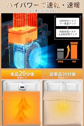 ☆新品☆布団乾燥機【1000Wハイパワー・予約機能】ダニ退治 ふとん乾燥機 温風機能付 マット不要 衣類乾燥 靴乾燥 あたため 梅雨対策 湿気対策 除湿 消臭 8段階タイマー 4種類自動乾燥モード マルチふとんドライヤー 部屋干し 軽量 持ち 66368dba ☆新品☆布団乾燥機【1000Wハイパワー・予約機能】ダニ退治 ふとん乾燥機 温風機能付 マット不要 衣類乾燥 靴乾燥 あたため 梅雨対策 湿気対策 除湿 消臭 8段階タイマー 4種類自動乾燥モード マルチふとんドライヤー 部屋干し 軽量 持ち 66368dba