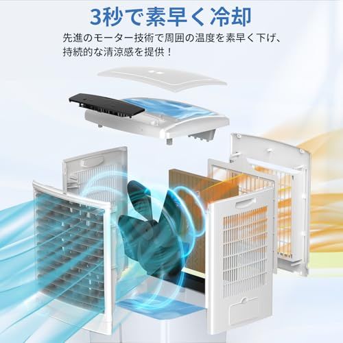 ☆新品☆業務用 大型冷風扇 冷風機 強力 人気 80W 簡易クーラー 冷房 置き型15L大容量タンク 5段階風量調節 タッチパネル&リモコン 55dB静音 自動首振り 工場/倉庫/イベント用 熱中症対策 PSE認証済 工事不要 エアコン スポ 2972d8d0