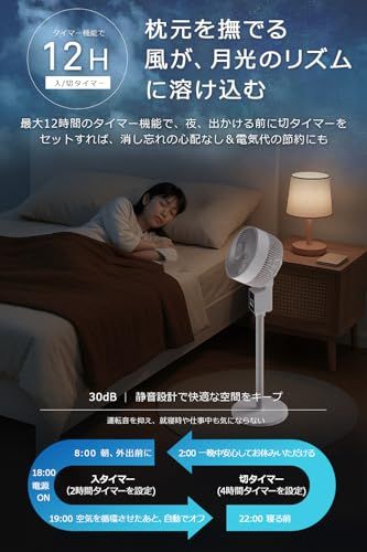 ☆新品☆サーキュレーター 扇風機 リビング 【2026夏節電対策&AIモード&イオン空気清浄】 上下左右自動首振り 18段階風量 4つモード 暴風モード パワフル送風 静音 せんぷうき DCモーター 省エネ 12時間入/切タイマー アロマ対応 815116b3 ☆新品☆サーキュレーター 扇風機 リビング 【2026夏節電対策&AIモード&イオン空気清浄】 上下左右自動首振り 18段階風量 4つモード 暴風モード パワフル送風 静音 せんぷうき DCモーター 省エネ 12時間入/切タイマー アロマ対応 815116b3