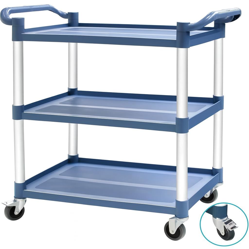 ☆新品☆TUIYIDUOサービスワゴン ツールカート 耐荷重270KG キッチンカート 抗菌 配膳ワゴン キャスター付き 3段タイプ キッチンワゴン 軽量 静音 業務用 工具収納 調理台 運搬台車 レストラン ホテル 食堂 日本語説明書付き b65ec12e