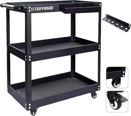 ☆新品☆三段 工具カート 耐荷重200kg ツールカート 工具ワゴン ドライバーホルダー キャスター付き DIY ガレージ 工具台車 360° 可動式 工具収納 運搬 厚み 作業 ガレージ 倉庫 修理工場用 ツールボックス日本語説明書付き キ 12bd7dca ☆新品☆三段 工具カート 耐荷重200kg ツールカート 工具ワゴン ドライバーホルダー キャスター付き DIY ガレージ 工具台車 360° 可動式 工具収納 運搬 厚み 作業 ガレージ 倉庫 修理工場用 ツールボックス日本語説明書付き キ 12bd7dca