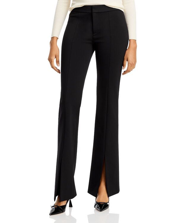 アリスアンドオリビア レディース ボトムス カジュアルパンツ Alice and Olivia Walker Slit Slim Leg Pants Black ブラック