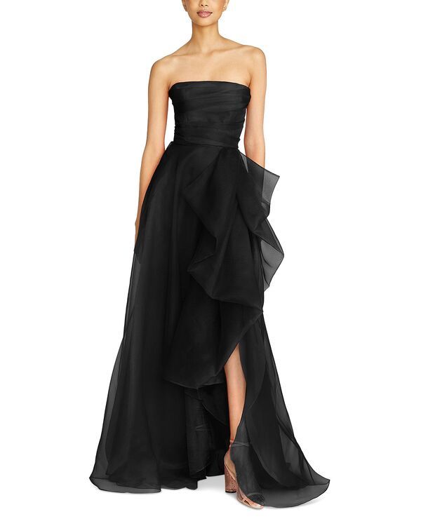 セイア レディース トップス ワンピース ドレープ Theia Teresa Draped Gown Black ブラック