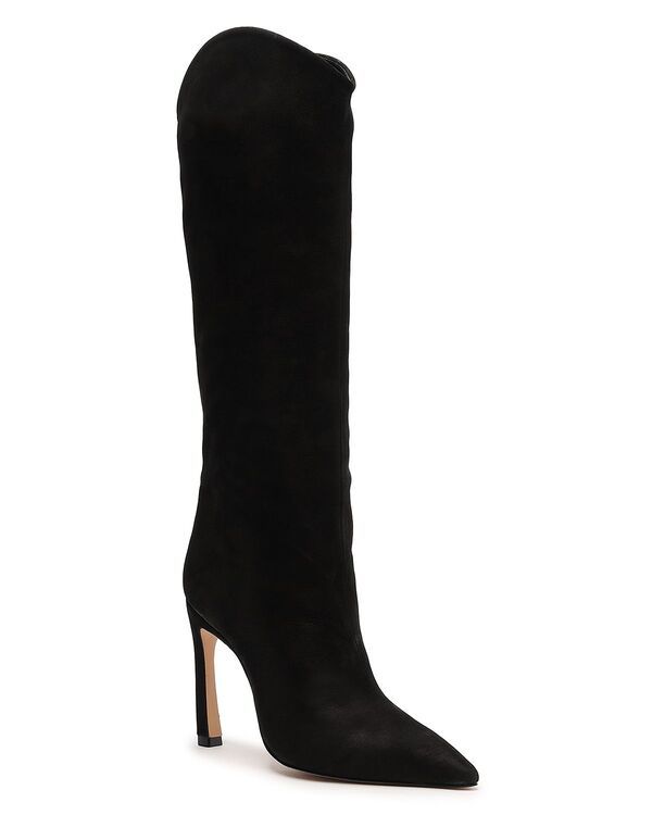 シュッツ レディース シューズ ブーツ・レインブーツ ヒール SCHUTZ Womens Maryana Sculpt Pointed Toe Higheel Boots Black ブラック