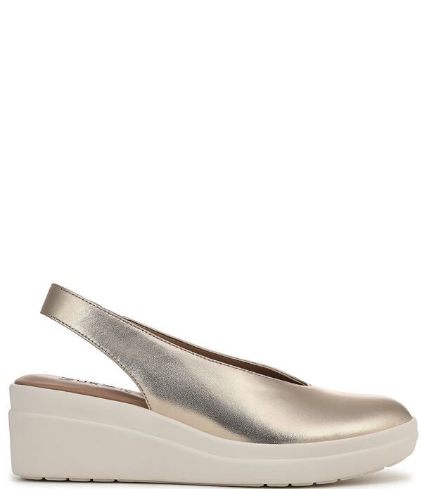ナチュライザー レディース シューズ サンダル レザー Naturalizer Sutton Leather Slingback Wedge Pumps Light Champagne シャンパン ナチュライザー レディース シューズ サンダル レザー Naturalizer Sutton Leather Slingback Wedge Pumps Light Champagne シャンパン