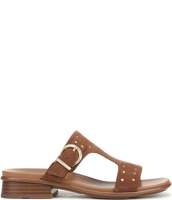 ナチュライザー レディース シューズ サンダル スエード Naturalizer Beach Studded Suede TStrap Slide Sandals Walnut Wake ナチュライザー レディース シューズ サンダル スエード Naturalizer Beach Studded Suede TStrap Slide Sandals Walnut Wake