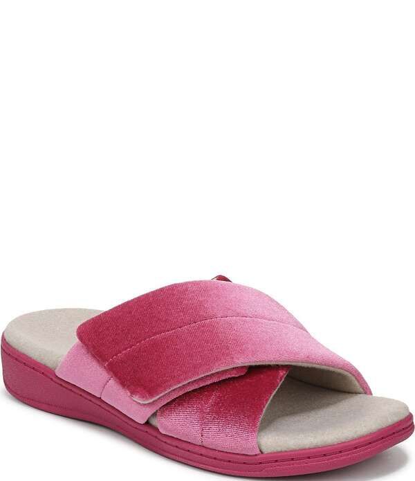 バイオニック レディース シューズ サンダル ベルベット Vionic Relax II Velvet Slippers Rose Violet バイオレット
