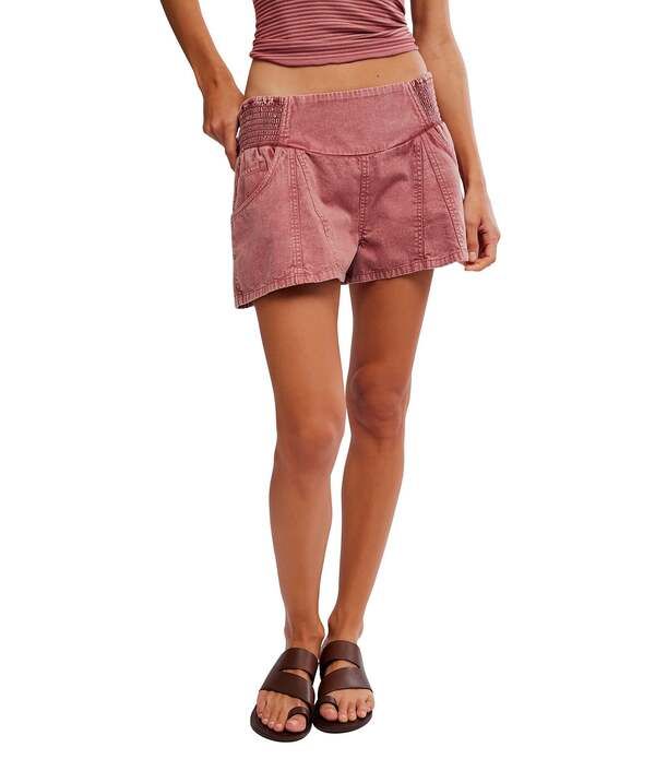 フリーピープル レディース ボトムス ハーフパンツ・ショーツ ローライズ ショートパンツ Free People We The Free Luna Low Rise Pull On Shorts Canyon Sunset