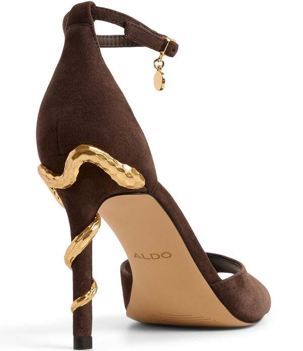 アルド レディース シューズ サンダル スエード ヒール ALDO Medeza Suede Snake Heel Dressandals Dark Brown ブラウン アルド レディース シューズ サンダル スエード ヒール ALDO Medeza Suede Snake Heel Dressandals Dark Brown ブラウン