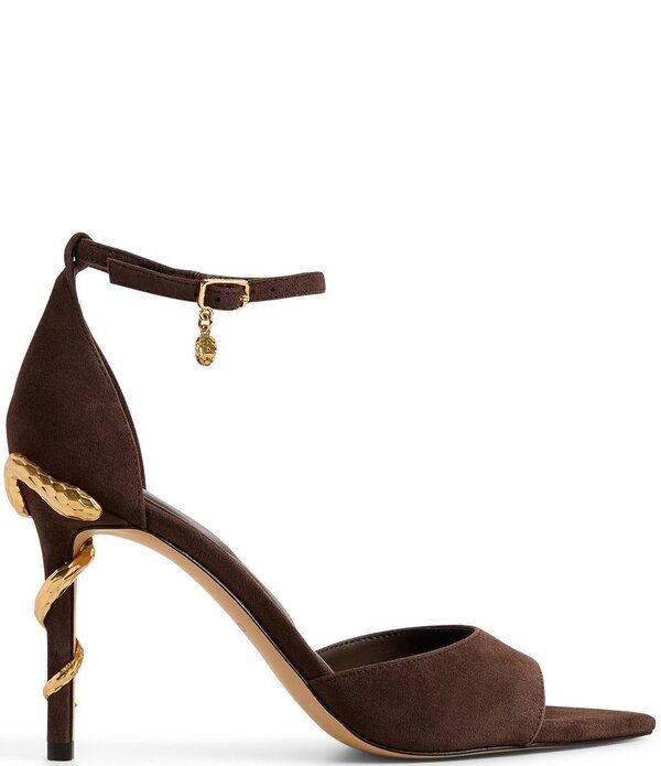 アルド レディース シューズ サンダル スエード ヒール ALDO Medeza Suede Snake Heel Dressandals Dark Brown ブラウン アルド レディース シューズ サンダル スエード ヒール ALDO Medeza Suede Snake Heel Dressandals Dark Brown ブラウン