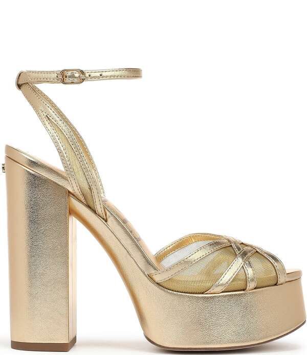 サムエデルマン レディース シューズ サンダル プラットフォーム メッシュ トール アンクル レザー Sam Edelman Sandy Metallic Leather and Mesh Ankle Straplatform Dressandals Ambe サムエデルマン レディース シューズ サンダル プラットフォーム メッシュ トール アンクル レザー Sam Edelman Sandy Metallic Leather and Mesh Ankle Straplatform Dressandals Ambe