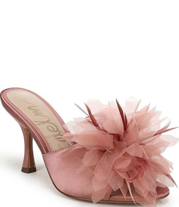 サムエデルマン レディース シューズ サンダル サテン Sam Edelman Jace Satin Flower Ornamentedresslide Sandals Winter Peony