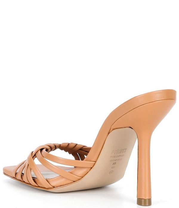 シュッツ レディース シューズ サンダル レザー ヒール Schutz Tara Leather Dress Higheel Slide Sandals Earth Clay シュッツ レディース シューズ サンダル レザー ヒール Schutz Tara Leather Dress Higheel Slide Sandals Earth Clay
