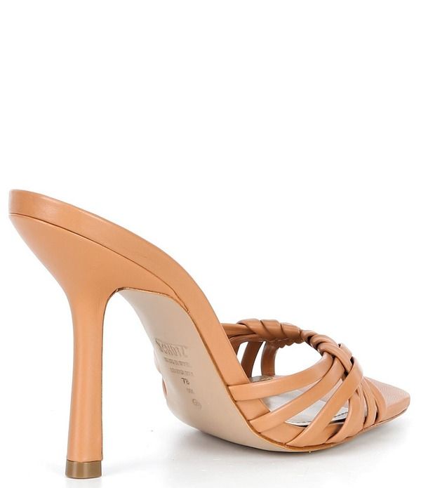シュッツ レディース シューズ サンダル レザー ヒール Schutz Tara Leather Dress Higheel Slide Sandals Earth Clay