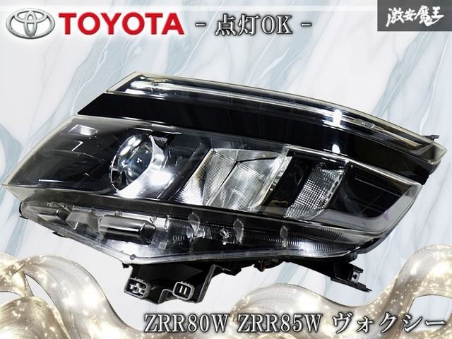 ★点灯OK★ トヨタ純正 ZRR80W ZRR85W ヴォクシー 前期 LED ヘッドライト ヘッドレンズ 左 左側 助手席側 ICHIKOH 28-229 刻印L 棚