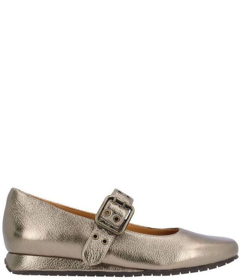 ラモールドピード レディース シューズ サンダル ミニ トール レザー LAmour Des Pieds Tanzy Metallic Leather Mary Jane Mini Wedge Pumps Hematite メタリック