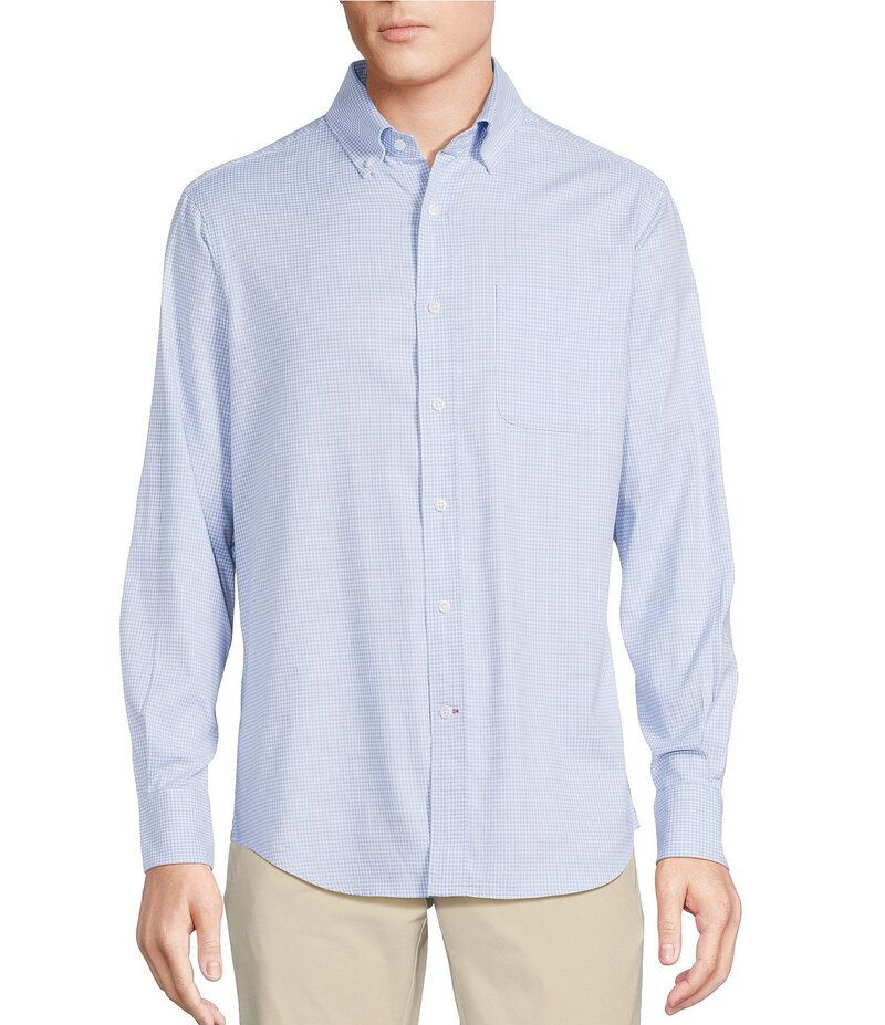 ダニエル クレミュ メンズ トップス シャツ ボタンダウン オックスフォード ダウン Cremieux Blue Label Long Sleeve Button Down Check Oxford Woven Shirt Light Blue ブルー