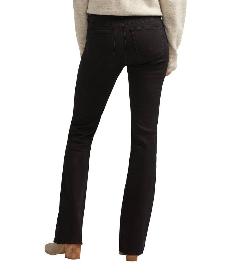 シルバー ジーンズ レディース ボトムス デニムパンツ ストレート Silver Jeans Co Super Stretch Curvy Fit Straight Leg Jeans Black ブラック