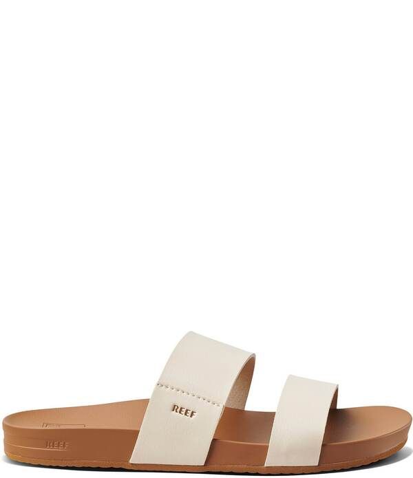 リーフ レディース シューズ サンダル Reef Womens Cushion Bounce Vista Double Strap Slide Sandals Vintage White ホワイト