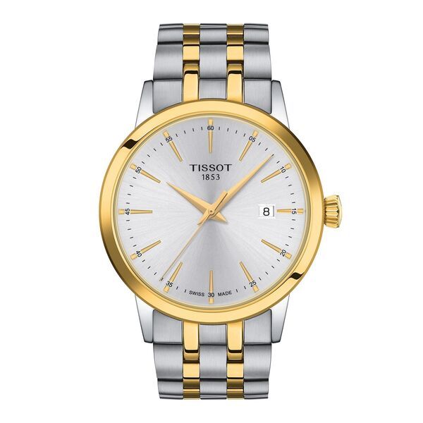 ティソット メンズ アクセサリー 腕時計 Tissot Classic Dream 42mm Watch SilverTwo Tone シルバー