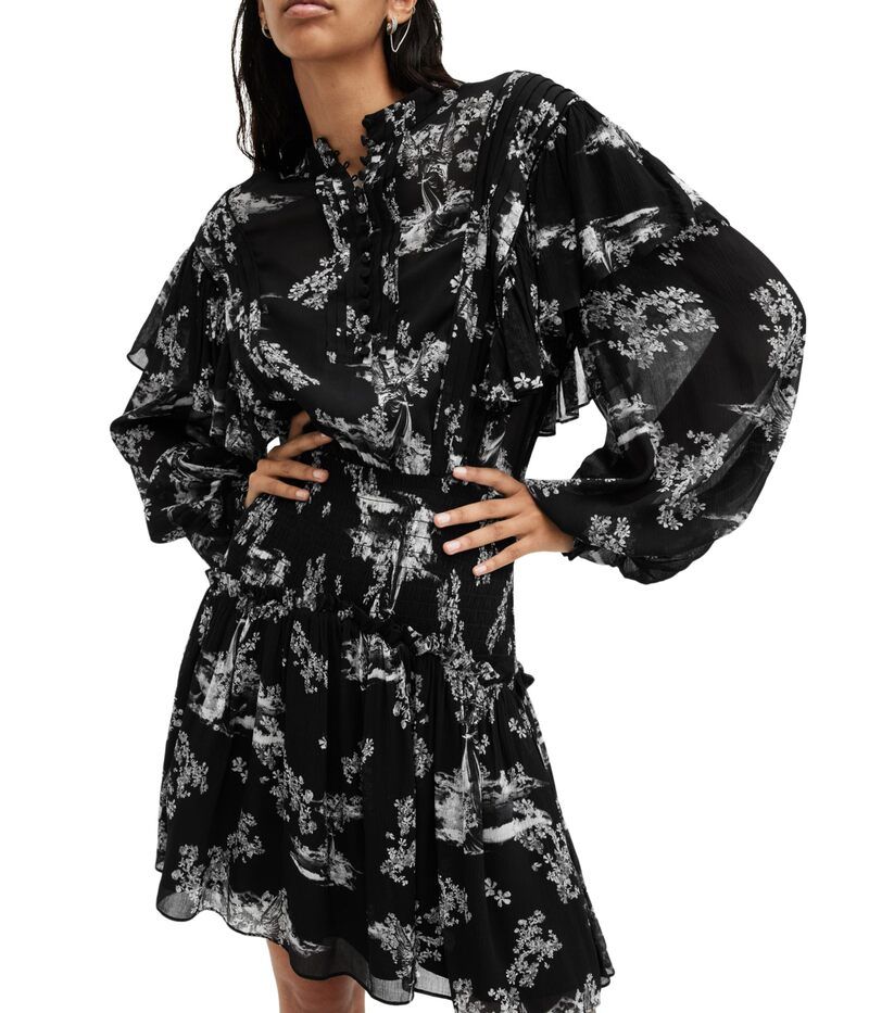 オールセインツ レディース トップス ワンピース AllSaints Aubrey Dress Maria Black ブラック