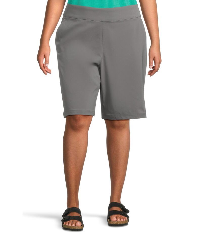 コロンビア レディース ボトムス ハーフパンツ・ショーツ プラスサイズ ショートパンツ Columbia Plus Size All Seasons Long Shorts City Grey グレー