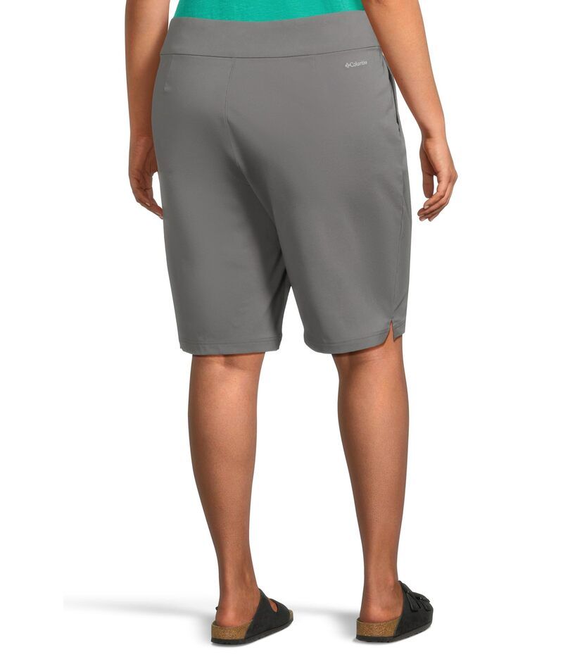 コロンビア レディース ボトムス ハーフパンツ・ショーツ プラスサイズ ショートパンツ Columbia Plus Size All Seasons Long Shorts City Grey グレー