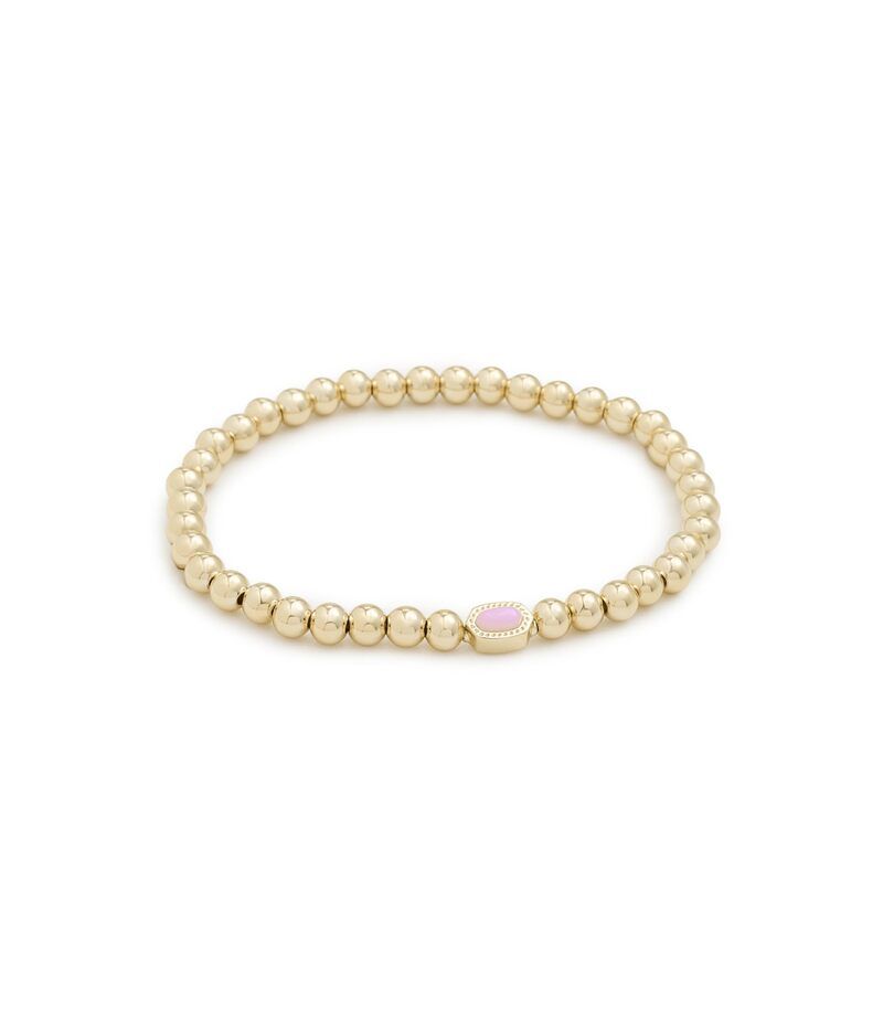 ケンドラスコット レディース アクセサリー ブレスレット・バングル・アンクレット ミニ Kendra Scott Mini Elaina Stretch Bracelet Gold Pink Opali ピンク