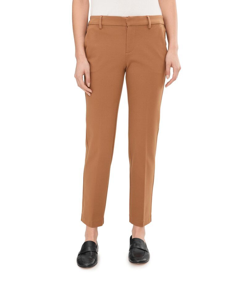 リヴァプール ロサンゼルス レディース ボトムス カジュアルパンツ ニット Liverpoolos Angeles Kelsey Slim Leg Trousers in Super Stretch Ponte Knit Rich Camel キャメル