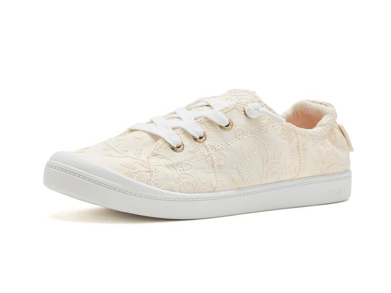 ロキシー レディース シューズ スニーカー プラスサイズ Roxy Bayshore Plus II Textured Ivory アイボリー